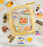 Sticker Bag-interesying text