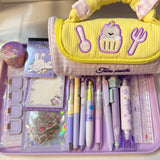 Purple Kawaii Stationery Set